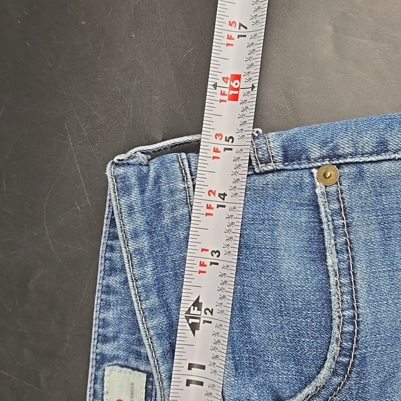 Adrianna Goldsmeid Medium Wash Jeans Janis High Rise Flare 28W - Picture 7 of 11